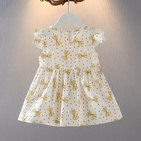 Bow Printed Dress for Toddler Girl - PrettyKid