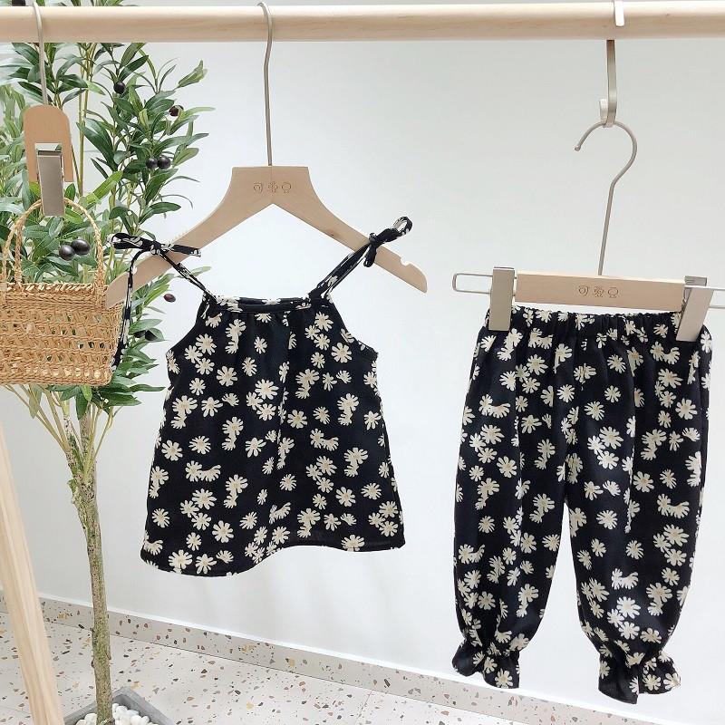 2-piece Floral Printed Tops & Pants for Toddler Girl - PrettyKid