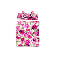 2-Piece Floral Wrapping Towel and Headband Set - PrettyKid