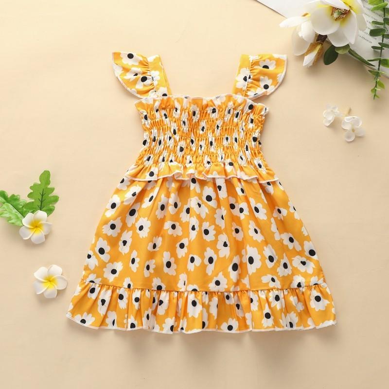 Tropical Print Dress for Baby Girl - PrettyKid