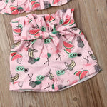Toddler kids girls' slings denim suit skirts - PrettyKid
