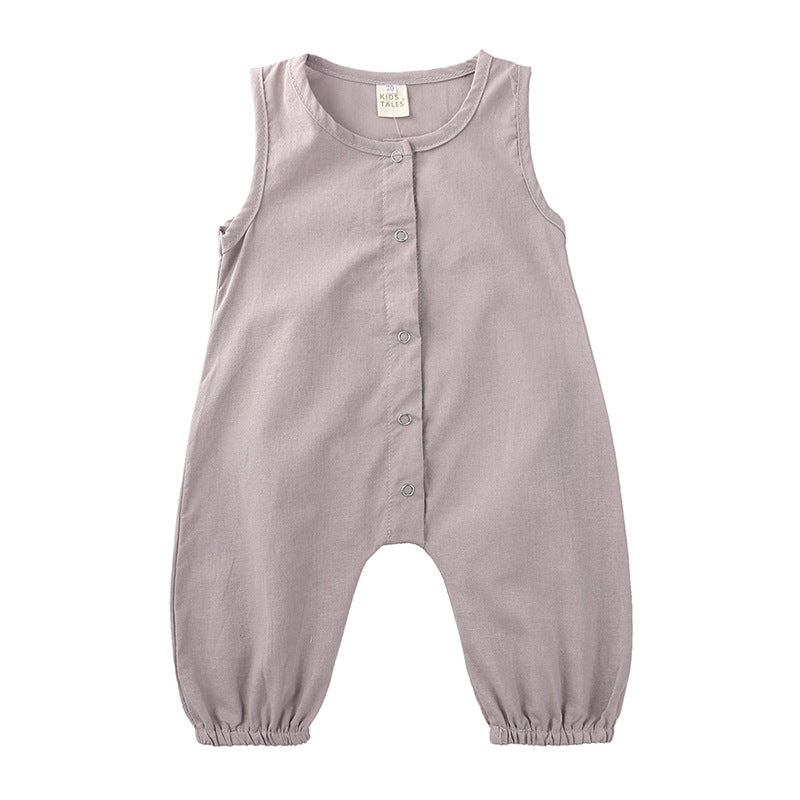 2022 Summer Baby Harness Baby Clothes Sleeveless Undershirt Onesie - PrettyKid