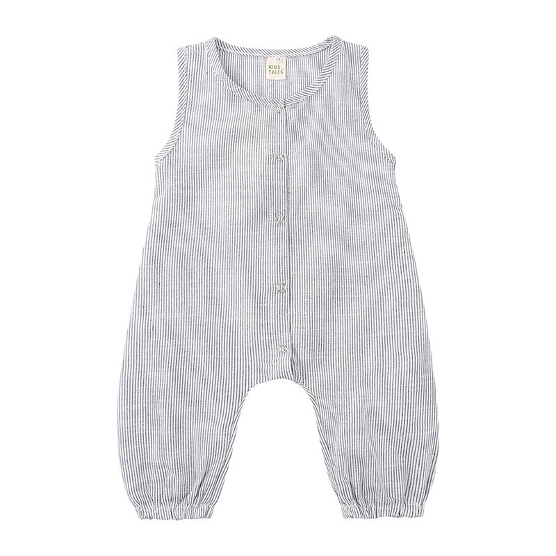 2022 Summer Baby Harness Baby Clothes Sleeveless Undershirt Onesie - PrettyKid
