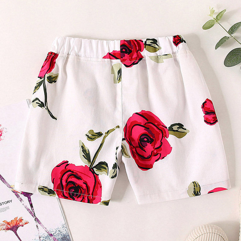 18months-6years Toddler Boy Beachwear Rose Flower Children Shorts Children's Pants Boy Clothing Wholesale - PrettyKid