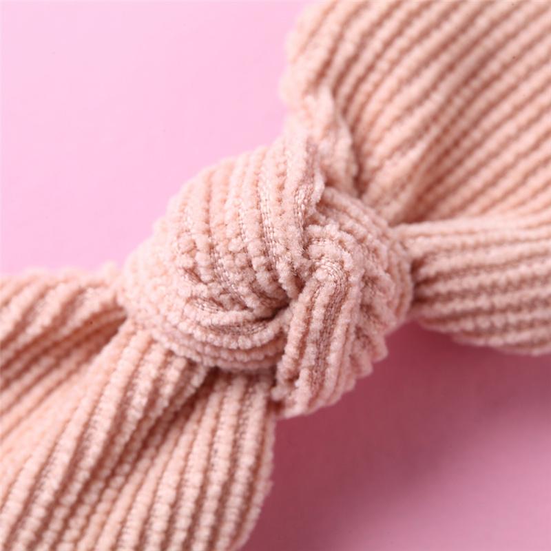 Children's Hairpin With Solid Color Corduroy Bow Children's Clothing - PrettyKid