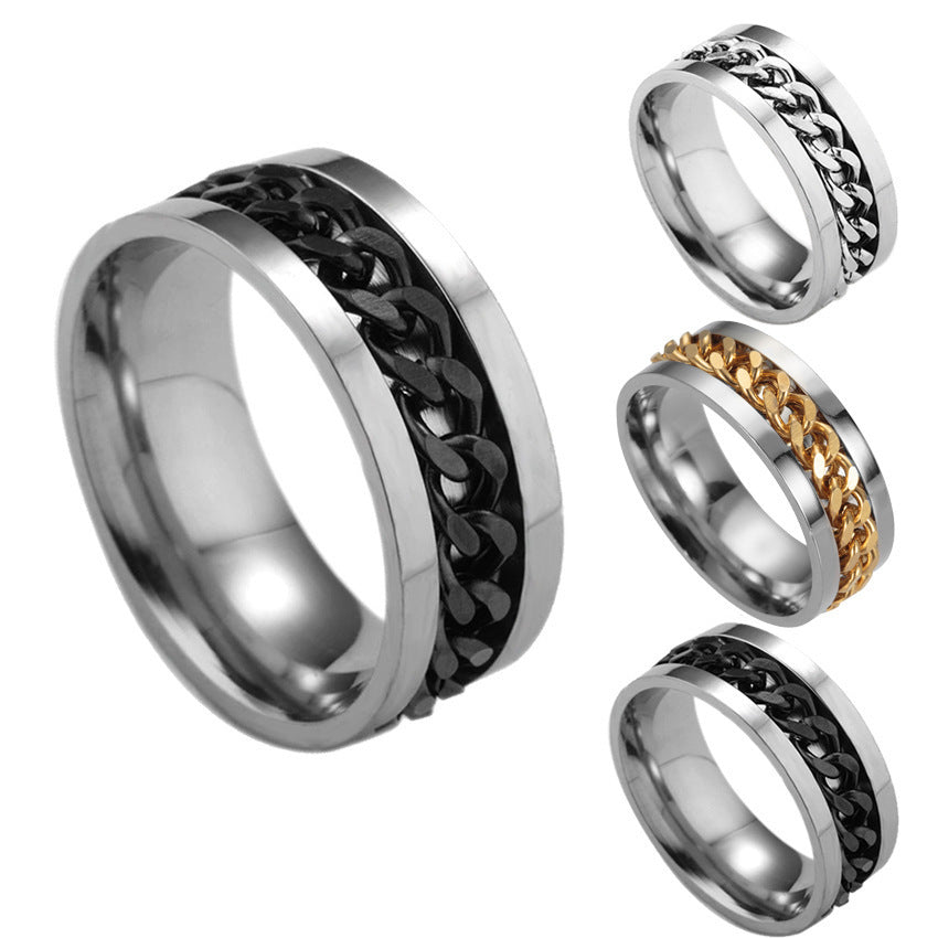 Stainless Steel Spinner Ring - PrettyKid