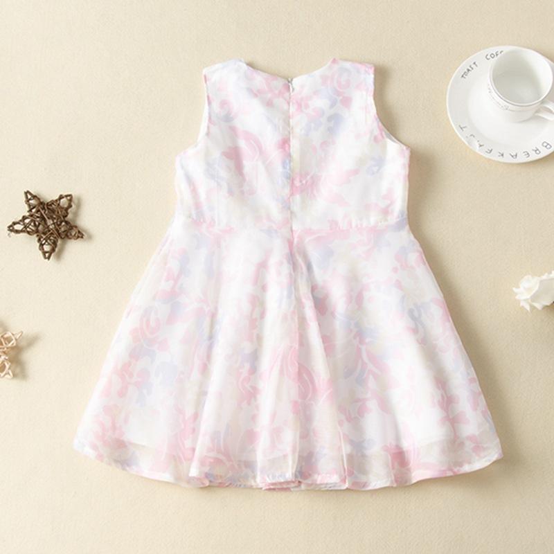 Summer toddler kids girls' sleeveless print dress - PrettyKid