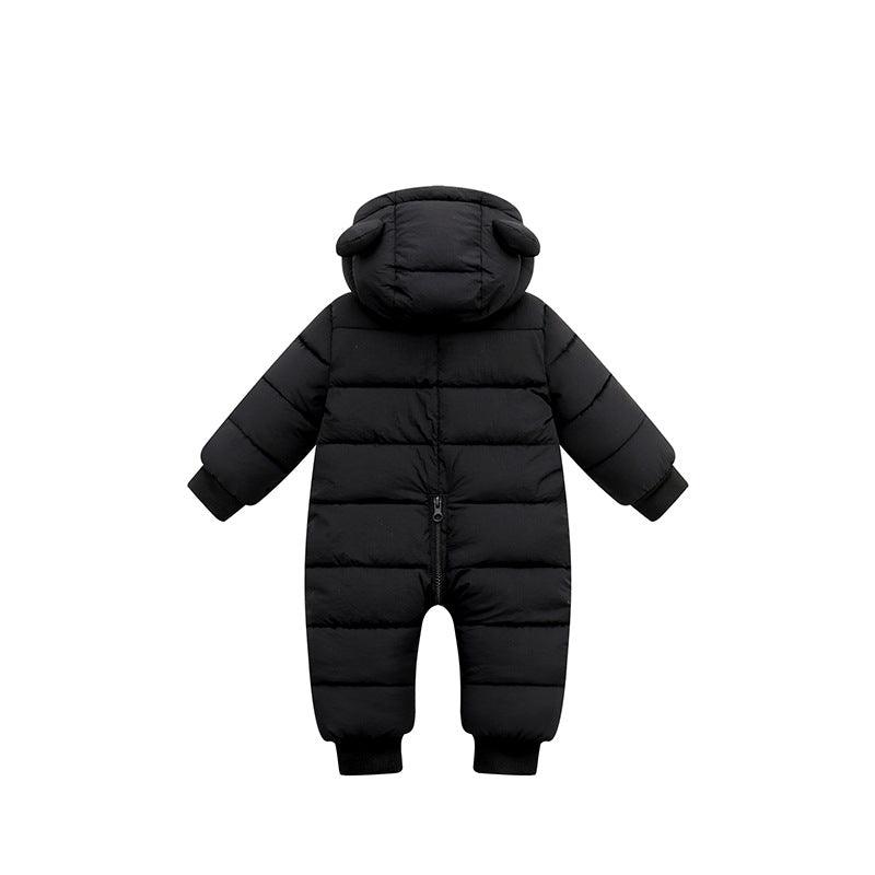 2021 Stylish Winter Infant Baby Clothing New Baby Boys Cotton Jumpsuit Girls Long-sleeved Hoodie Romper Supplier - PrettyKid