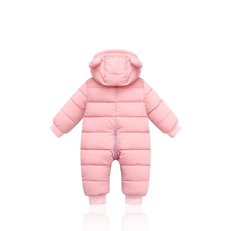 2021 Stylish Winter Infant Baby Clothing New Baby Boys Cotton Jumpsuit Girls Long-sleeved Hoodie Romper Supplier - PrettyKid