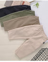 Toddler Children's Solid Color Pocket Woven Pants Children's Boutique Suppliers - PrettyKid