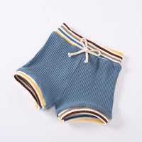 Baby Girls Knitted Suspender Top Rib Shorts Set - PrettyKid