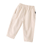 Toddler Children's Solid Color Pocket Woven Pants Children's Boutique Suppliers - PrettyKid