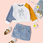 2-piece Sweatshirt & Skirt for Toddler Girl - PrettyKid