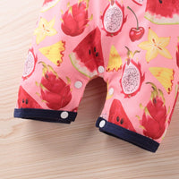 Baby fruit print sleeveless Jumpsuit - PrettyKid