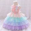 Baby Girls Princess Skirt Rainbow Cake Puffy Skirt - PrettyKid