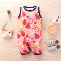 Baby fruit print sleeveless Jumpsuit - PrettyKid