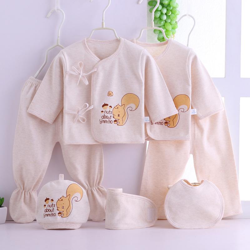 Newborn Boy Squirrel Kit 7 Pieces Children's Clothing - PrettyKid
