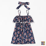 Mommy and Me Printed Sling Dress Trendy Kids Wholesale Clothing - PrettyKid