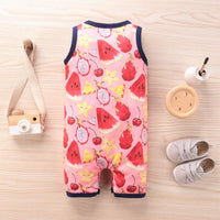 Baby fruit print sleeveless Jumpsuit - PrettyKid