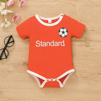 Baby Boy Standard Print Football Bodysuit Baby Rompers Wholesale - PrettyKid