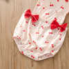 baby girls fruit print bow one piece - PrettyKid