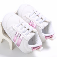 Casual Golden Contrast Prewalker Shoes Children's clothing wholesale - PrettyKid