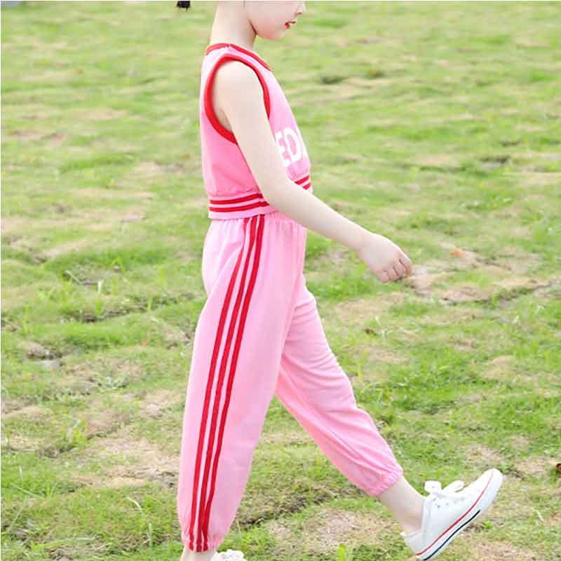 2-piece Letter Pattern Vest & Pants for Girl - PrettyKid