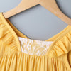 New Born Girl Lace Stitching Dress - PrettyKid