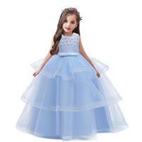 Long Section Children's Dress Princess Dress Girls Dress Tutu Skirt - PrettyKid