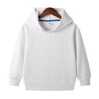 Children's Long Sleeve 100% Cotton Solid Hoodie - PrettyKid