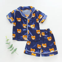 2-piece Animal Pattern Pajamas for Toddler Boy - PrettyKid