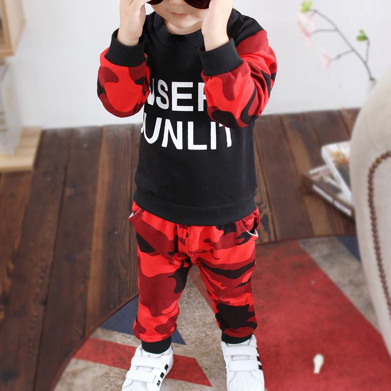 2-piece Camouflage Sweatshirts & Pants for Children Boy - PrettyKid