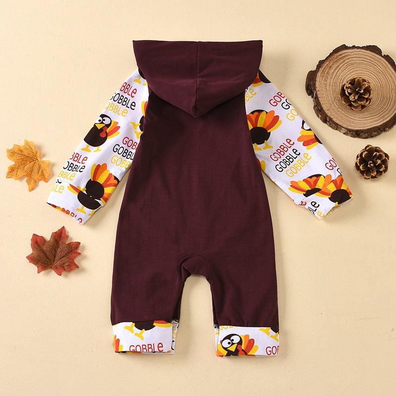 Baby boys girls' Halloween letter print Jumpsuit - PrettyKid