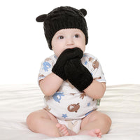 Winter Baby Hat Wool Cartoon Hat Glove Set - PrettyKid