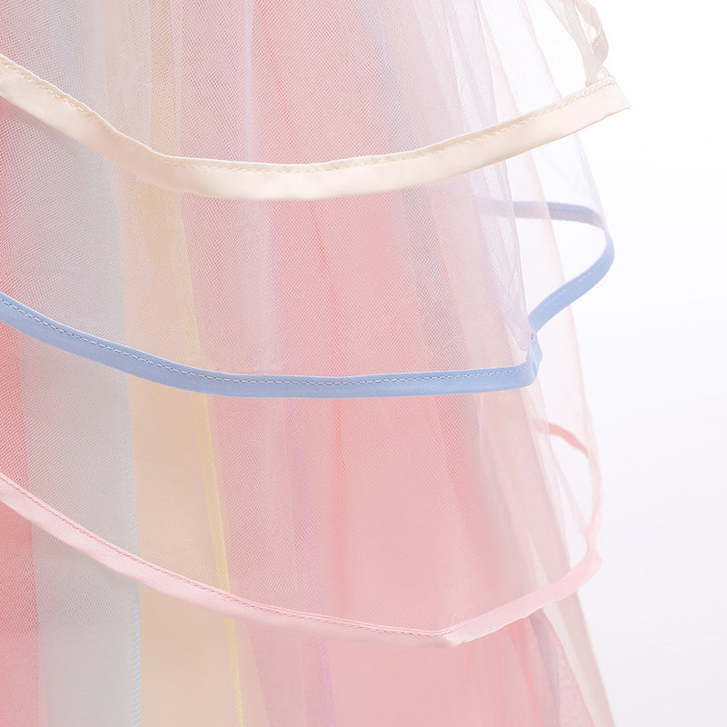 Children Unicorn Mesh Rainbow Skirt Kids Clothes Vendors - PrettyKid