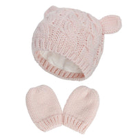 Winter Baby Hat Wool Cartoon Hat Glove Set - PrettyKid