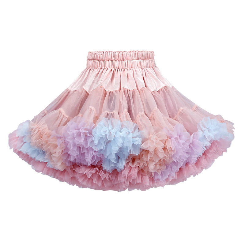 Princess Skirt Puffy Skirt Girls Half Skirt - PrettyKid