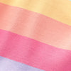 Toddler Kids Girls' Summer Polo Neck Rainbow Striped Short Sleeved Dress - PrettyKid
