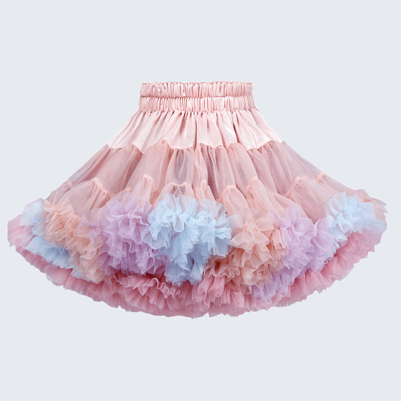 Princess Skirt Puffy Skirt Girls Half Skirt - PrettyKid