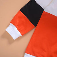 Toddler Kids Boys Multicolor Patchwork Round Neck Long Sleeve Suit - PrettyKid
