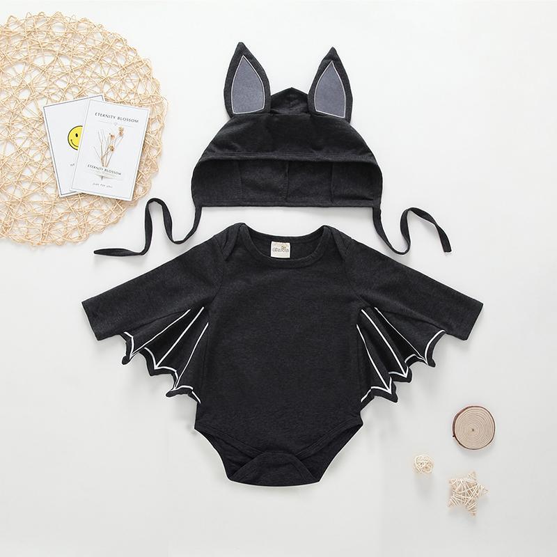 2-piece Cartoon Bat Bodysuit with Hat - PrettyKid