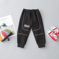 Letter Pattern Thick Pants for Children Boy - PrettyKid