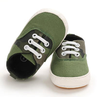 Elastic Band Design Soft Canvas Baby Shoes - PrettyKid