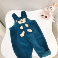 Baby Bear Pocket Overalls Baby Corduroy Overalls - PrettyKid