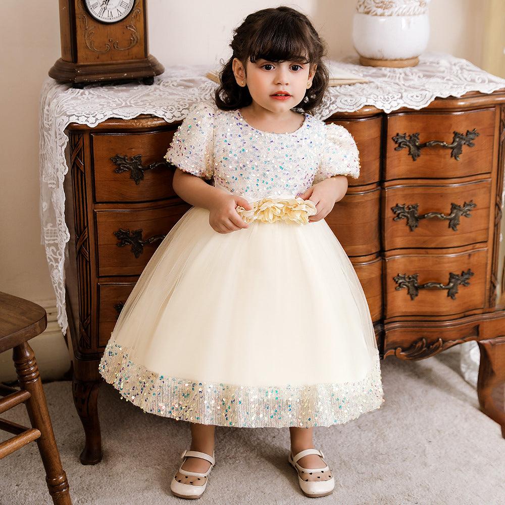 9months-4years Toddler Girl Dresses Children's Dress Girl Baby Wedding Dress Party Dresses For Kids Girls - PrettyKid