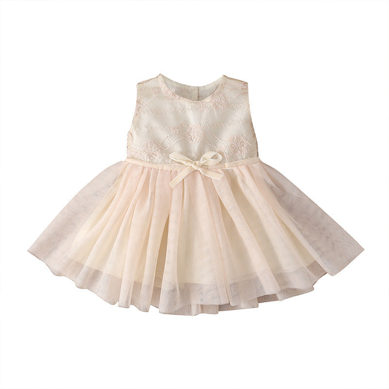 Baby Girl Sleeveless Mesh Princess Dress Wholesale Baby Dresses KD250185 - PrettyKid
