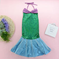 Fashionable Girls Mermaid Suspender Fishtail Dress - PrettyKid