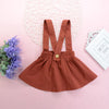 Toddler Girls Lovely Solid Color Strap Skirt Princess A-Line Dress - PrettyKid