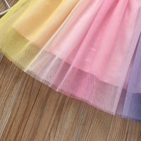 Girls Colorful Double-Layer Mesh Versatile Skirt - PrettyKid