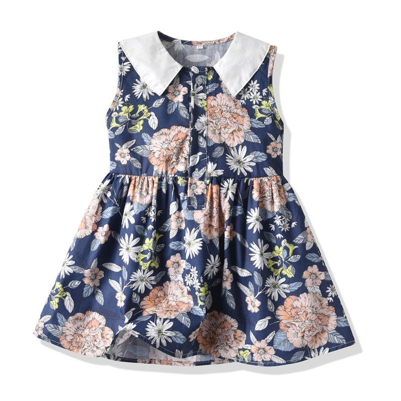 Grow Girl Sleeveless Floral Print Dress - PrettyKid